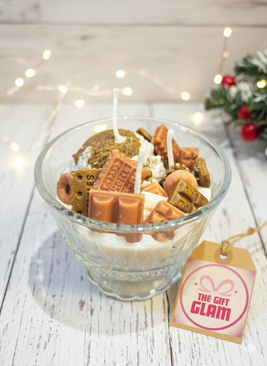 Handmade Chocolate Sundae Dessert Candle | Gourmet Scented Decor